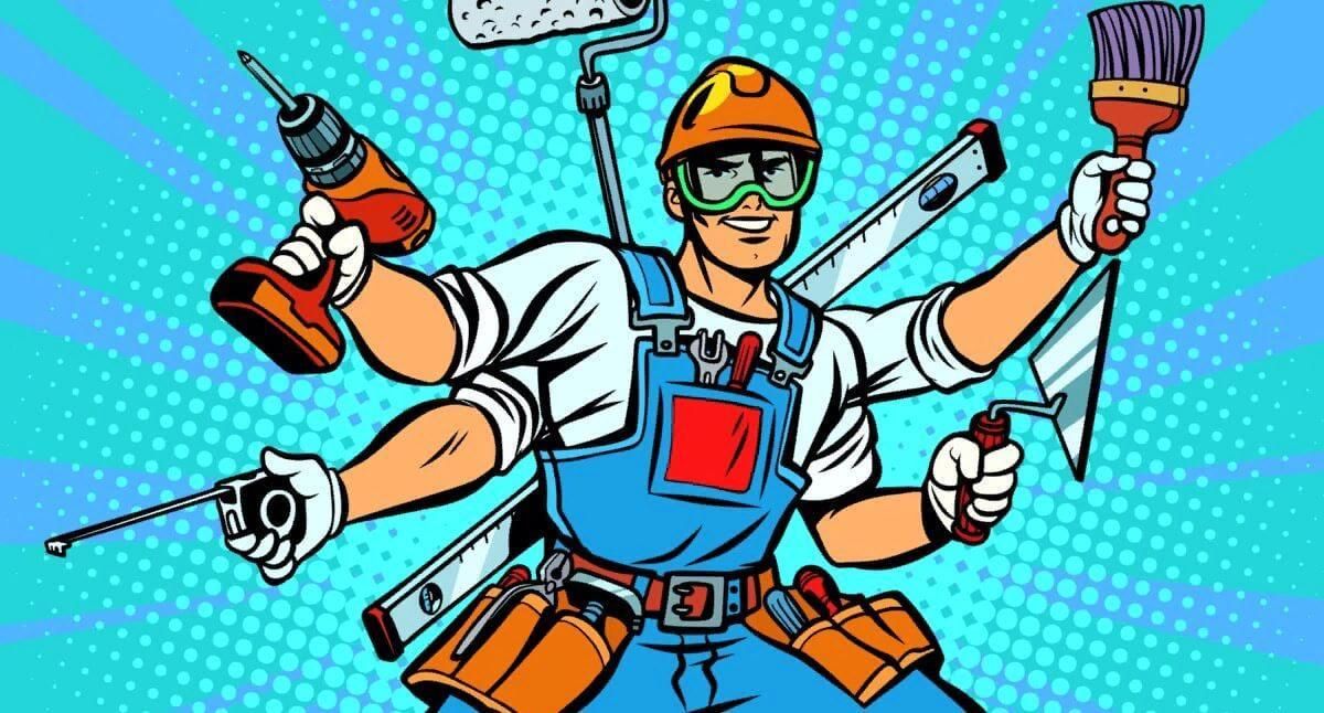 Наш мастер за работой
